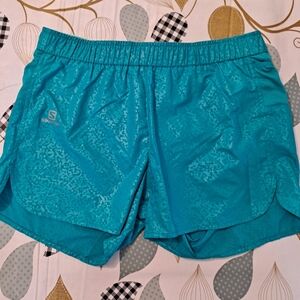 Salomon Women's Teal Blue Athletic Shorts